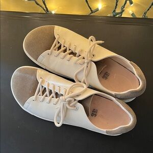 Birkenstock Women's Sneakers in Cream and Brown